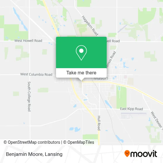 Benjamin Moore map