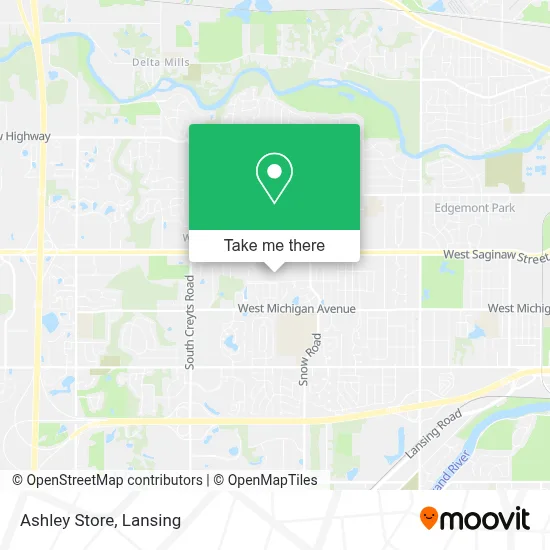 Ashley Store map