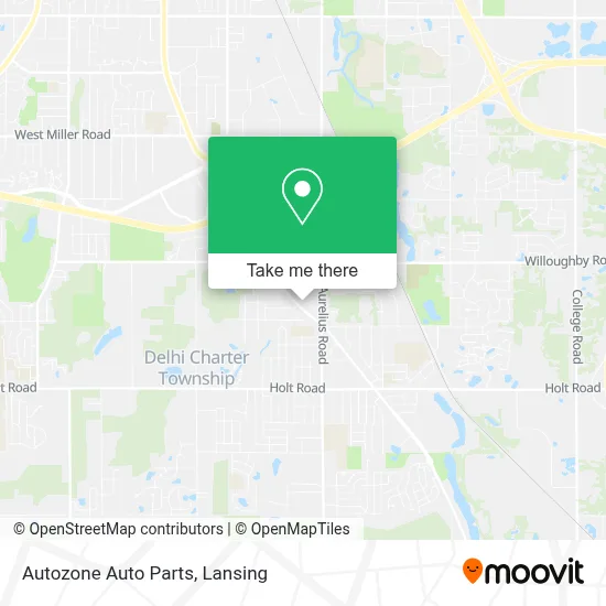 Autozone Auto Parts map