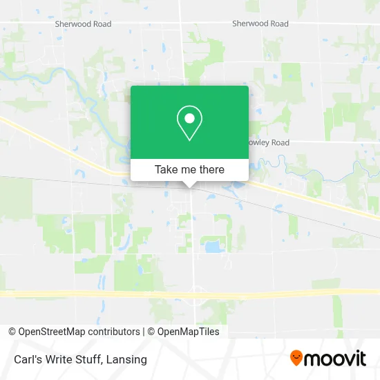 Carl's Write Stuff map