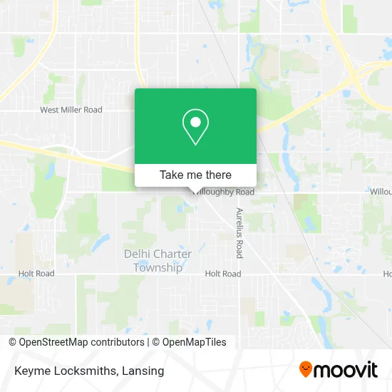 Keyme Locksmiths map