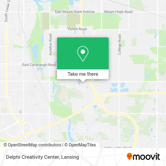 Delphi Creativity Center map