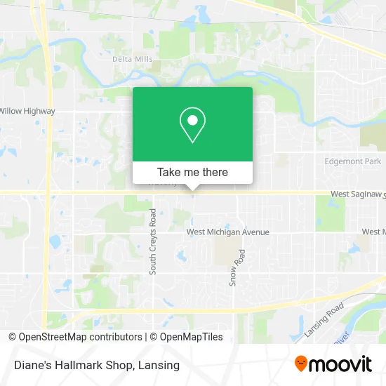 Diane's Hallmark Shop map