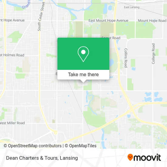 Dean Charters & Tours map