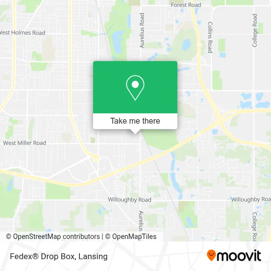Fedex® Drop Box map