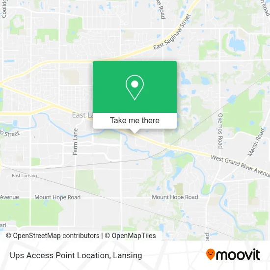 Ups Access Point Location map