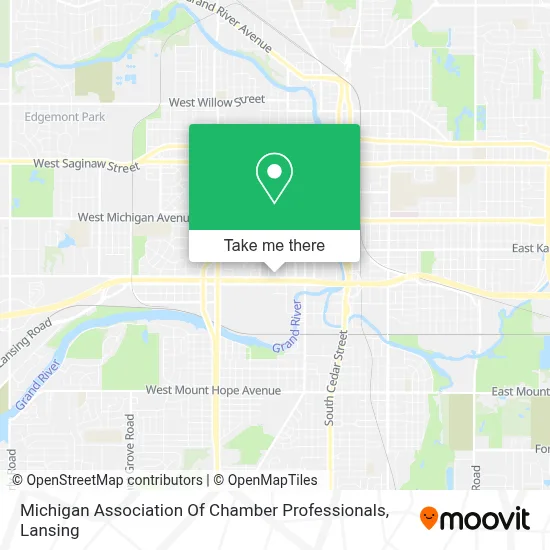 Michigan Association Of Chamber Professionals map