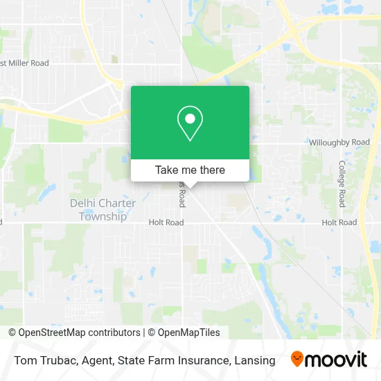 Tom Trubac, Agent, State Farm Insurance map