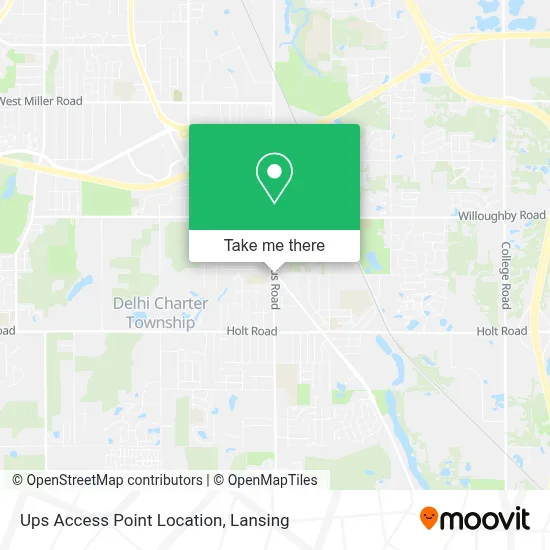 Ups Access Point Location map