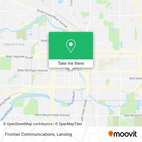 Frontier Communications map