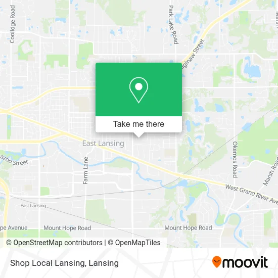 Shop Local Lansing map