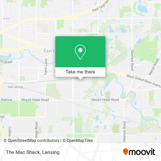 The Mac Shack map