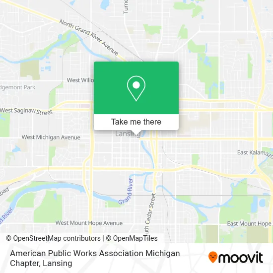 American Public Works Association Michigan Chapter map