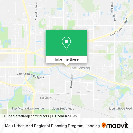 Msu Urban And Regional Planning Program map