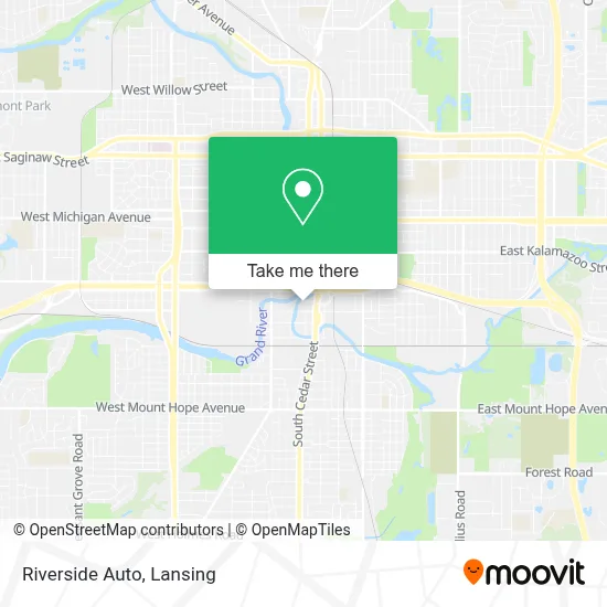 Riverside Auto map
