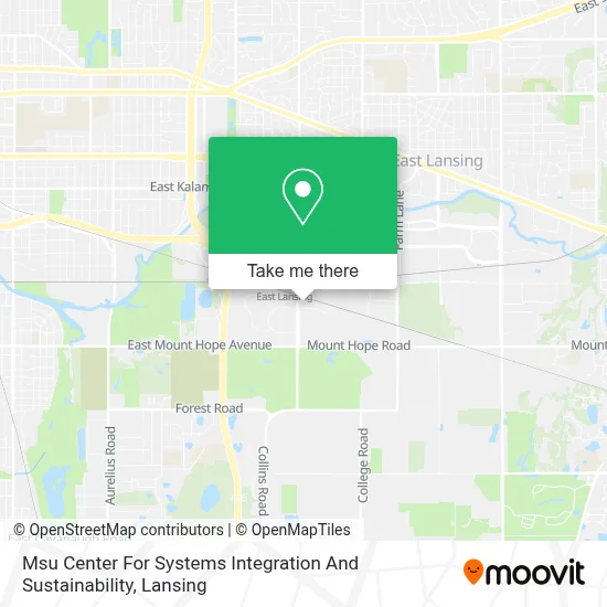 Msu Center For Systems Integration And Sustainability map