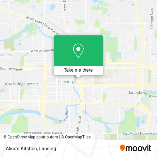 Alice's Kitchen map