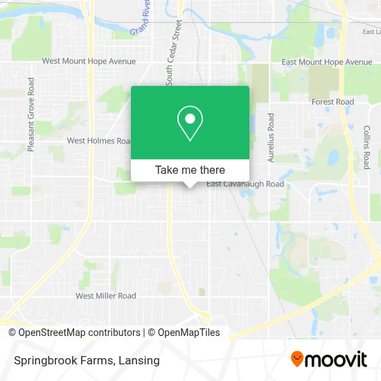 Springbrook Farms map