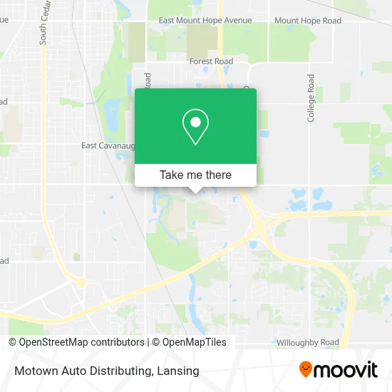 Motown Auto Distributing map