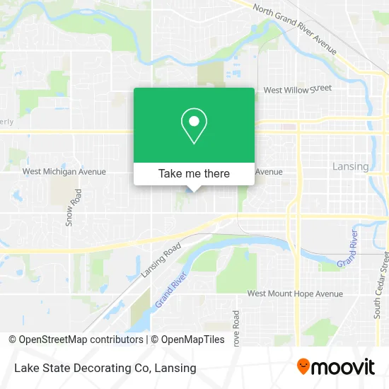 Lake State Decorating Co map