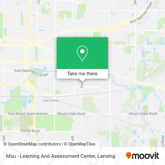 Msu - Learning And Assessment Center map
