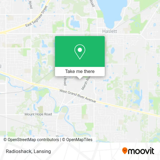 Radioshack map