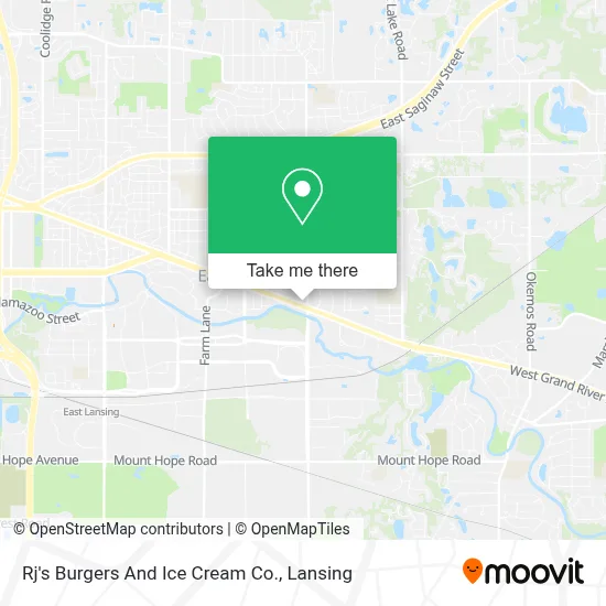 Rj's Burgers And Ice Cream Co. map