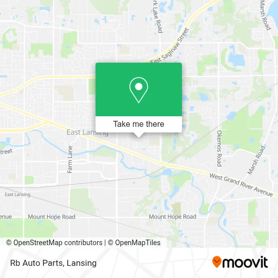 Rb Auto Parts map