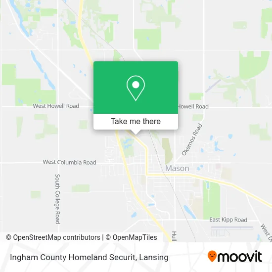 Ingham County Homeland Securit map