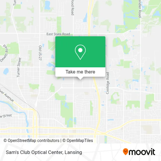 Sam's Club Optical Center map