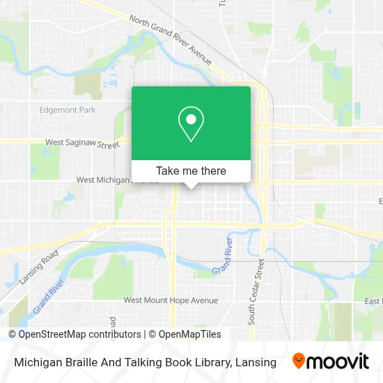 Michigan Braille And Talking Book Library map