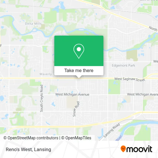 Reno's West map