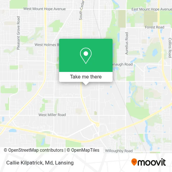 Callie Kilpatrick, Md map