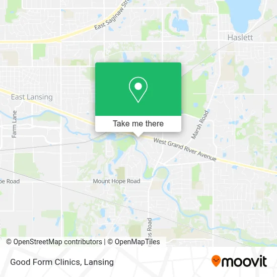 Good Form Clinics map