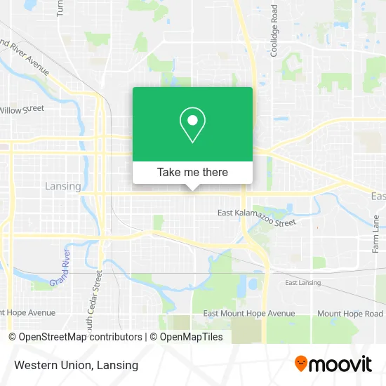 Western Union map