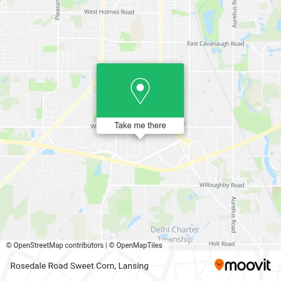 Rosedale Road Sweet Corn map