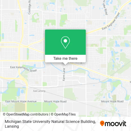 Michigan State University Natural Science Building map