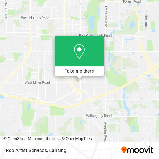 Rcp Artist Services map