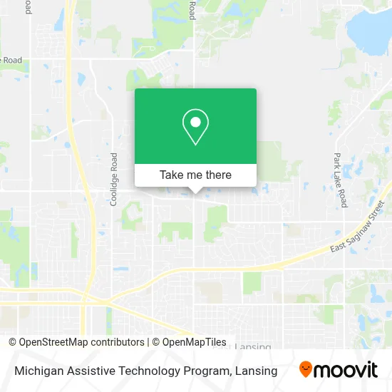 Michigan Assistive Technology Program map