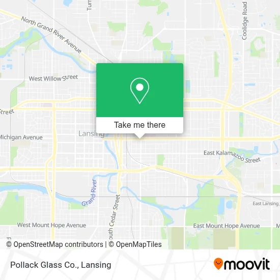 Pollack Glass Co. map