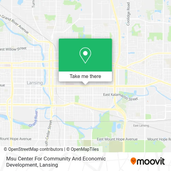Msu Center For Community And Economic Development map