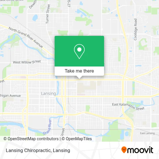 Lansing Chiropractic map