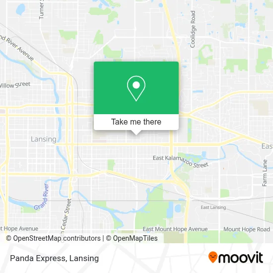Panda Express map