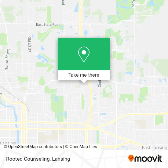 Rooted Counseling map
