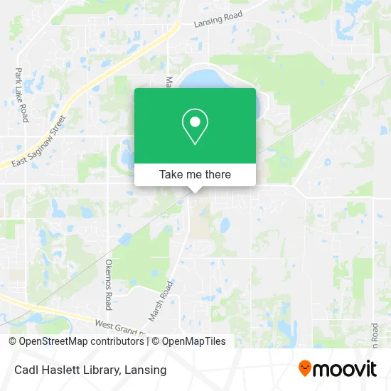 Cadl Haslett Library map