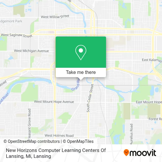 New Horizons Computer Learning Centers Of Lansing, Mi map