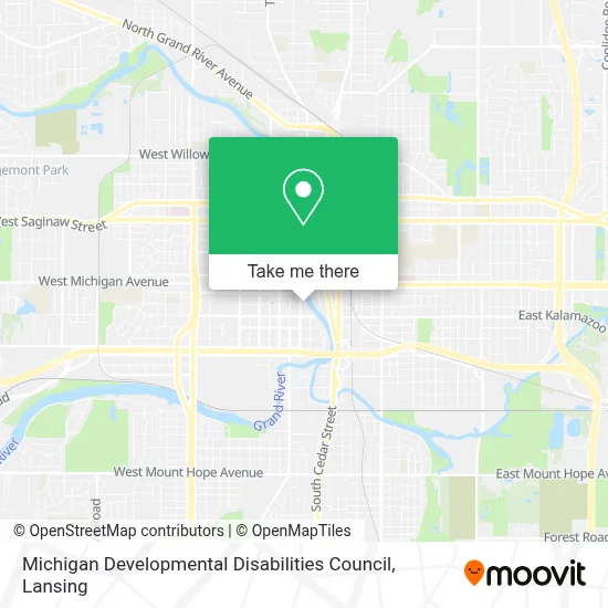 Michigan Developmental Disabilities Council map