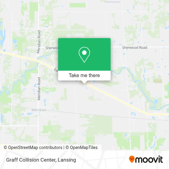 Graff Collision Center map