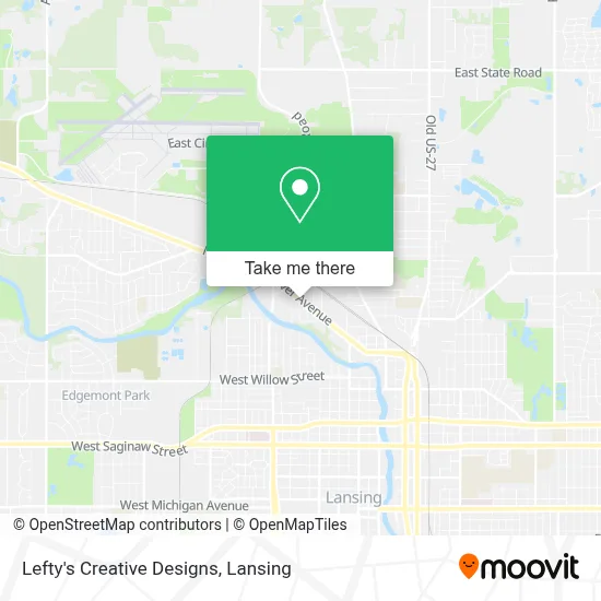 Lefty's Creative Designs map