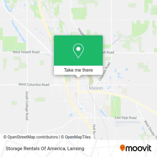 Storage Rentals Of America map